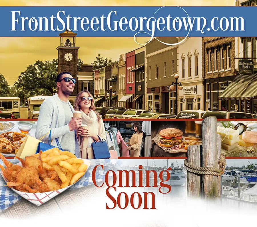 Front Street Georgetown coming soon graphic